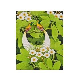 Flora Fauna Bird Painting