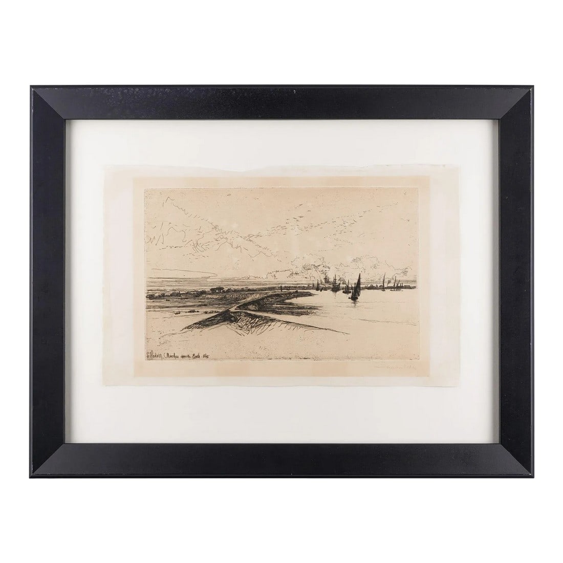 Marshes Opposite Erith by Francis Seymour Haden, 1865 (1 of 10)