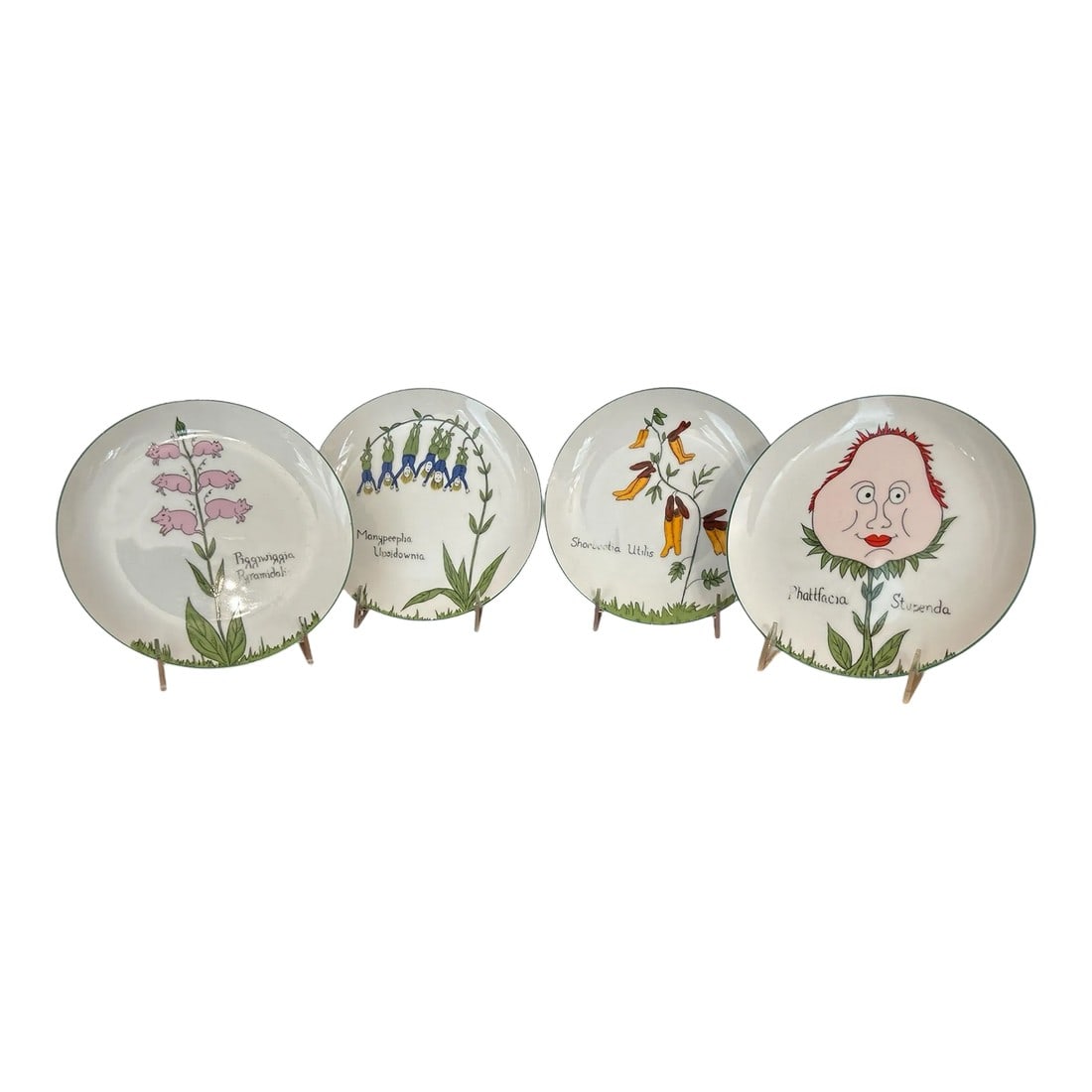 Vintage Set of Scully and Scully Salad Plates- Set of 4 (1 of 7)