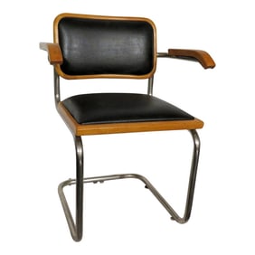 Single Vintage Cesca Arm Chair by Marcel Breuer for Knoll Int.