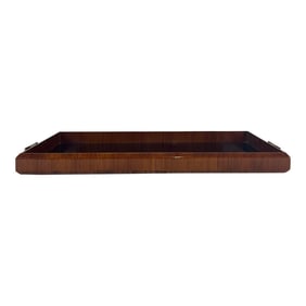 Jonathan Charles Modern Lacquered Mahogany Tray