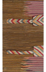 Handwoven Scandinavian Style Persian Kilim Area Rug - 4'2"Ã—7'0"