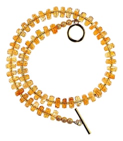 Sparkling Golden 18-Inch Citrine Necklace