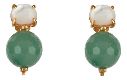 Nicky Studs, Light Green, Clip On