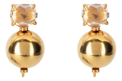 Nicky Studs, Gold, Clip On