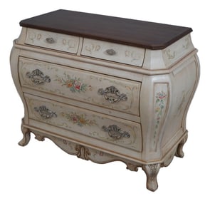 Pulaski Venetian Painted Finish 2 Over 2 Drawer Commode Chest
