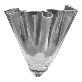 Stuben Crystal Handkerchief Large Vase