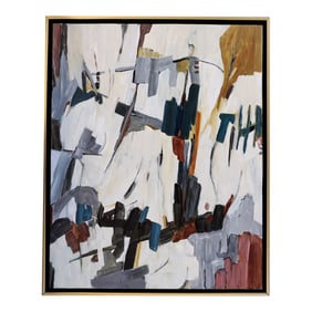 Gadget Abstract Painting by Laurie MacMillan, Framed