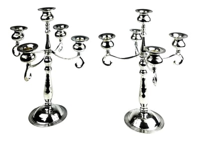 Vintage Silver Plate Candle Holders