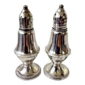 Vintage Weighted Sterling Silver Salt and Pepper Shakers by Raimond Manufacturing & Co. - Stamped