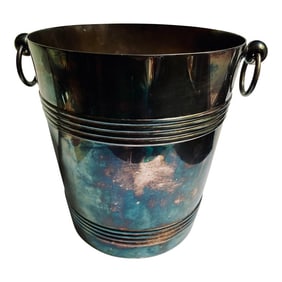 Mid 20th Century Christofle Gallia France Champagne Ice Bucket Wine Cooler Silver Plate