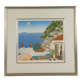 Late 20th Century Signed Thomas McKnight "Southern Italy Suite" Limited-Edition Lithograph