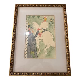 Late 19th Century Toulouse Lautrec Signed Lithograph