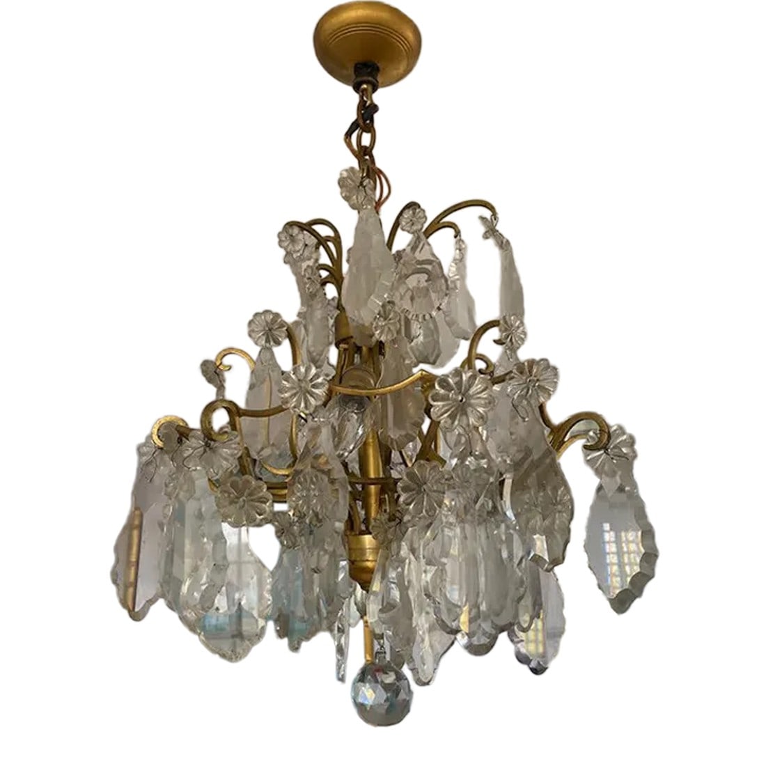 French Marie-Therese Style Hollywood Regency Crystal Chandelier (1 of 12)