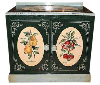 1860s Danish Decorated Cabinet & Washstand