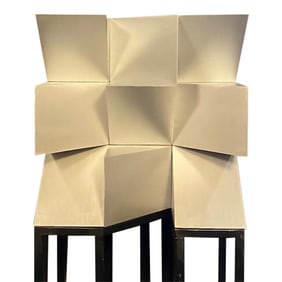 Josecho Lopez Llorens Geometric Cubic Sculpture