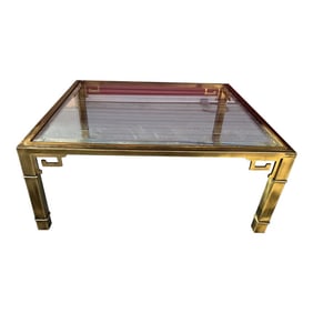 Vintage Mastercraft Greek Key Brass Coffee Table