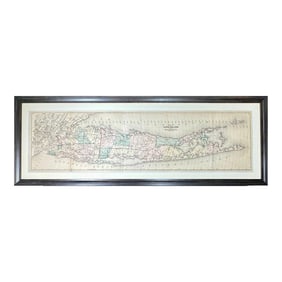 Map of Long Island, 1873 (Framed)