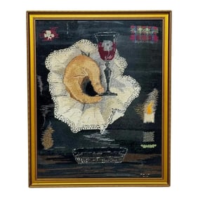 Scottish Historic Tapestry Jacobites Treason Hand Toasting James III King Over the Water