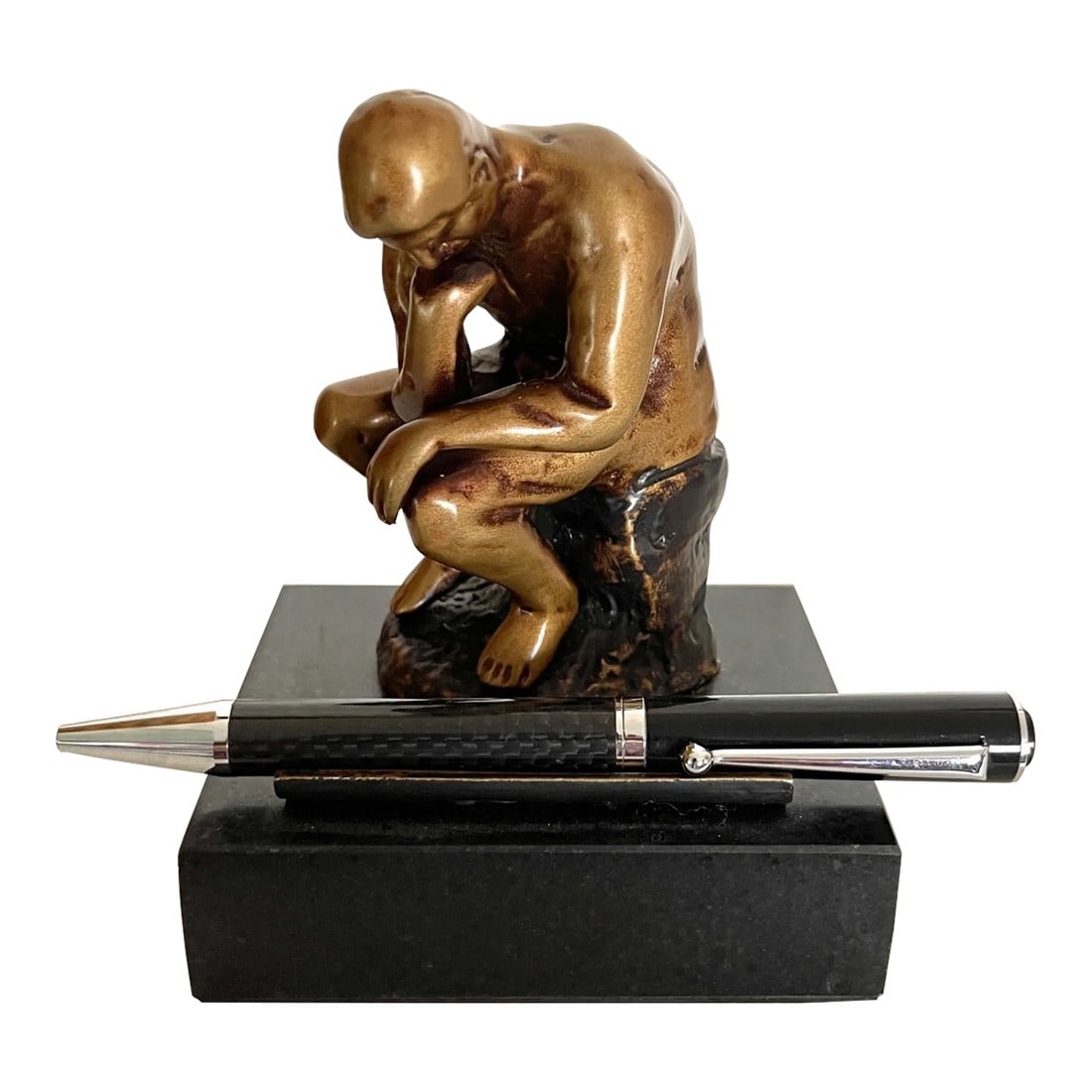 Bey Berk Bronze "The Thinker" Pen Holder (1 of 7)