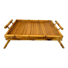 Vintage Bamboo Serving Bed Tray