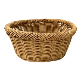 Thick Woven Rattan Oval Basket