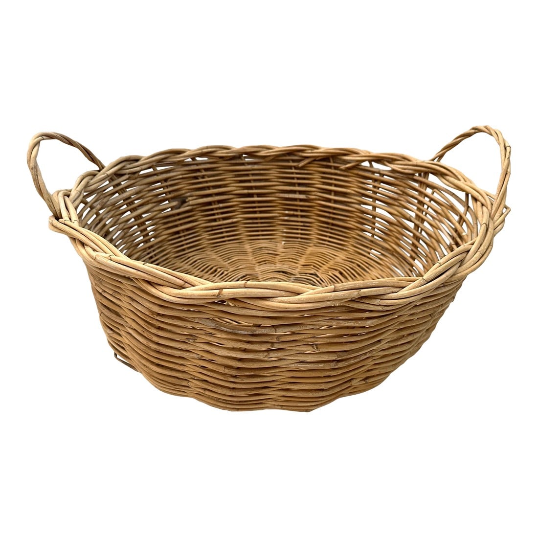 Large Woven Rattan Gathering Basket (1 of 7)