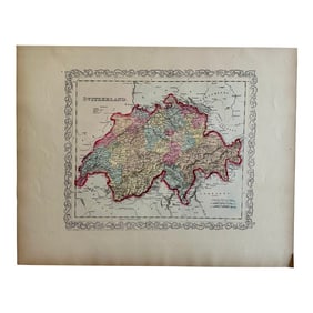1856 Switzerland by Desilver, Unframed