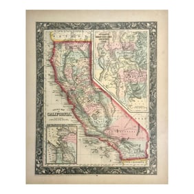 California by Augustus Mitchell, 1860