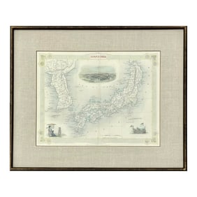 Japan & Korea by Tallis, 1851 (Framed)