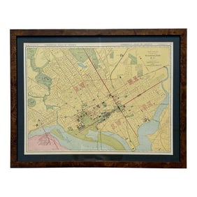 Washington, Dc, Original Engraving by McNally, 1897