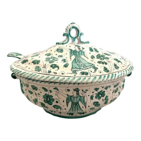 Deruta Maiolica Soup Tureen W/Spoon
