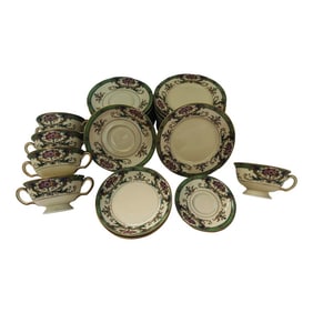 Vintage Black Knight "Hathaway" 34 Piece China Set