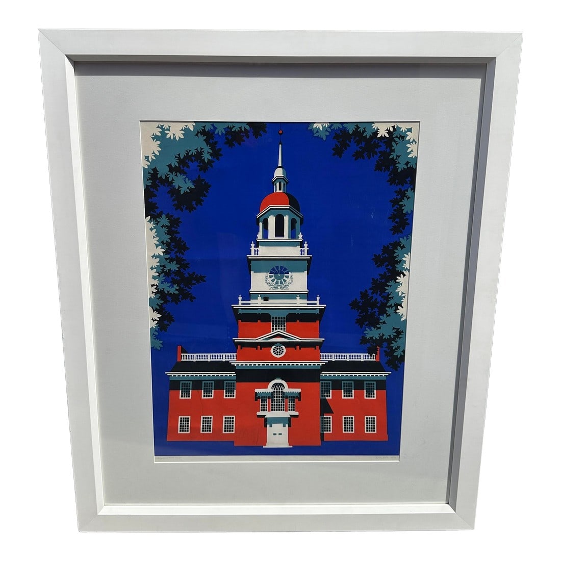 Betsy Bates Signed Serigraph "Independence Hall" Pencil Numbered (1 of 9)