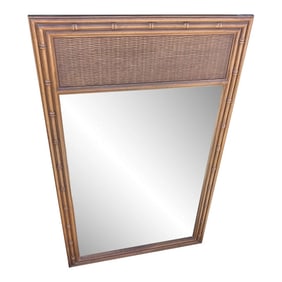 Vintage Mid-Century Thomasville Faux Bamboo Mirror