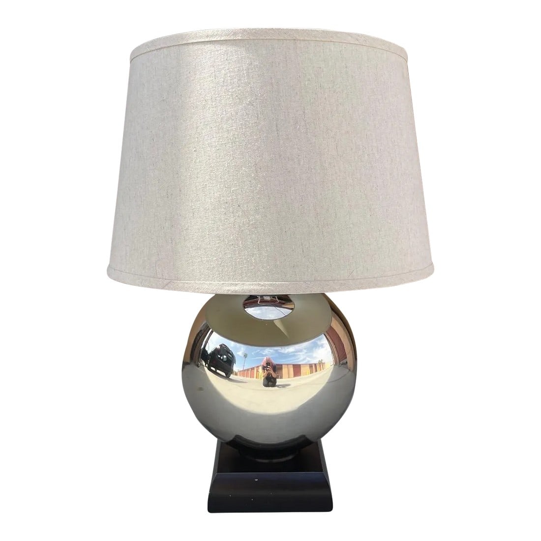 Mid 20th Century Chrome Van Teal Style Gazing Ball Table Lamp (1 of 6)