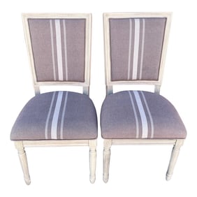Safavieh Gray Buchanan French Brasserie Pair of Dining Chairs