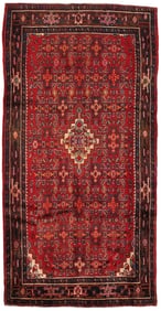Vintage Shiraz Red/Red Rug, 5' 0" X 9'11"