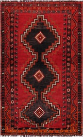 Vintage Shiraz Red Rug, 4' 2" X 7' 2"