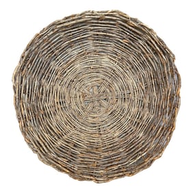 Large Rustic European Grapevine Decorative Bowl