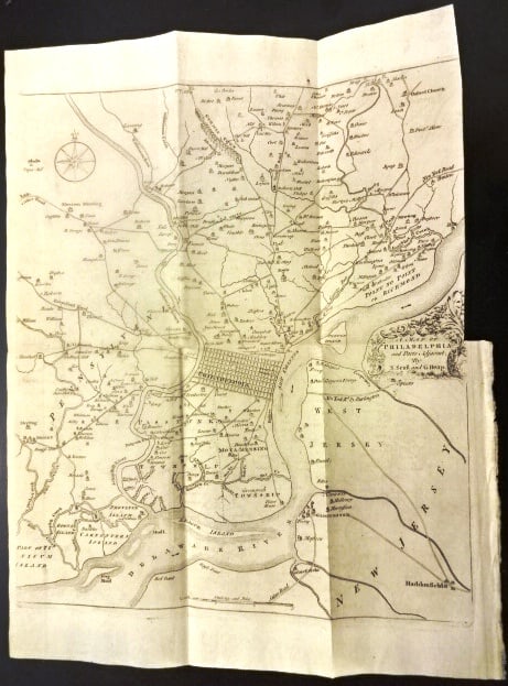 1777 Revolutionary War Map Philadelphia (1 of 2)