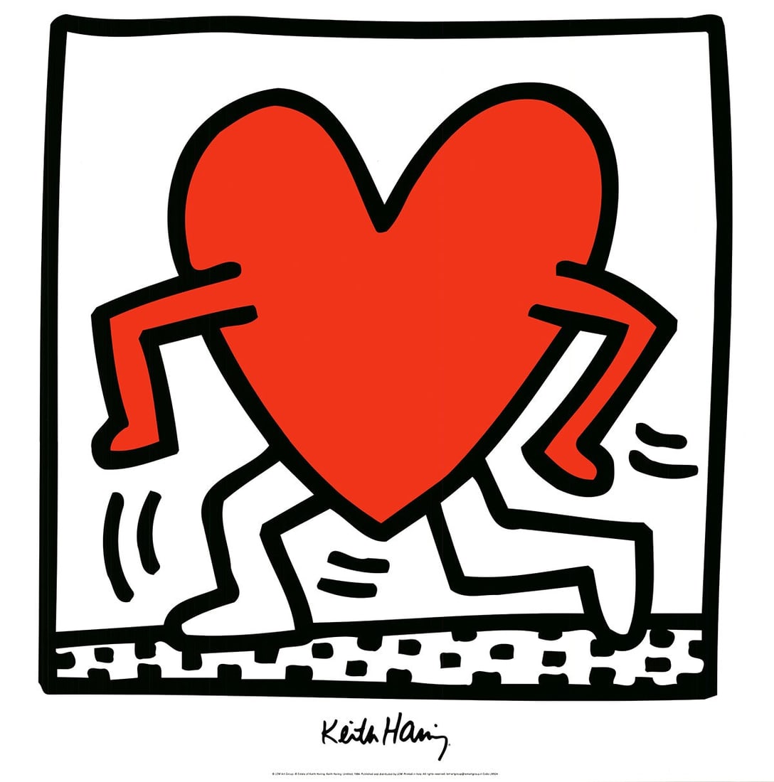 Keith Haring - Untitled (1984) - 1988 Offset Lithograph 27.5" x 27.5" (1 of 7)