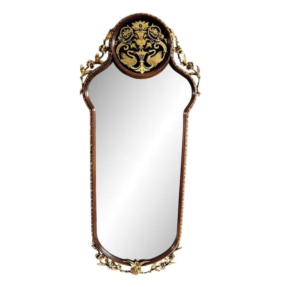 Antique Mirror Harry J Dean Company Detroit (1 of 1)