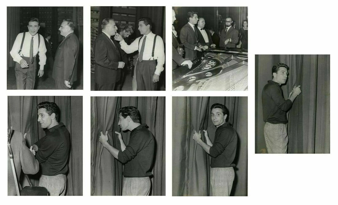 Vintage Photographs Reportage Gilbert Becaud, Olympia , Actor 22/09/1960 x7: Title: Vintage Photographs Reportage Gilbert Becaud, Olympia , Actor 22/09/1960 x7 Vintage Photographs Reportage Gilbert Becaud, Olympia , Actor 22/09/1960 x7 Description Photographic report on Gilber