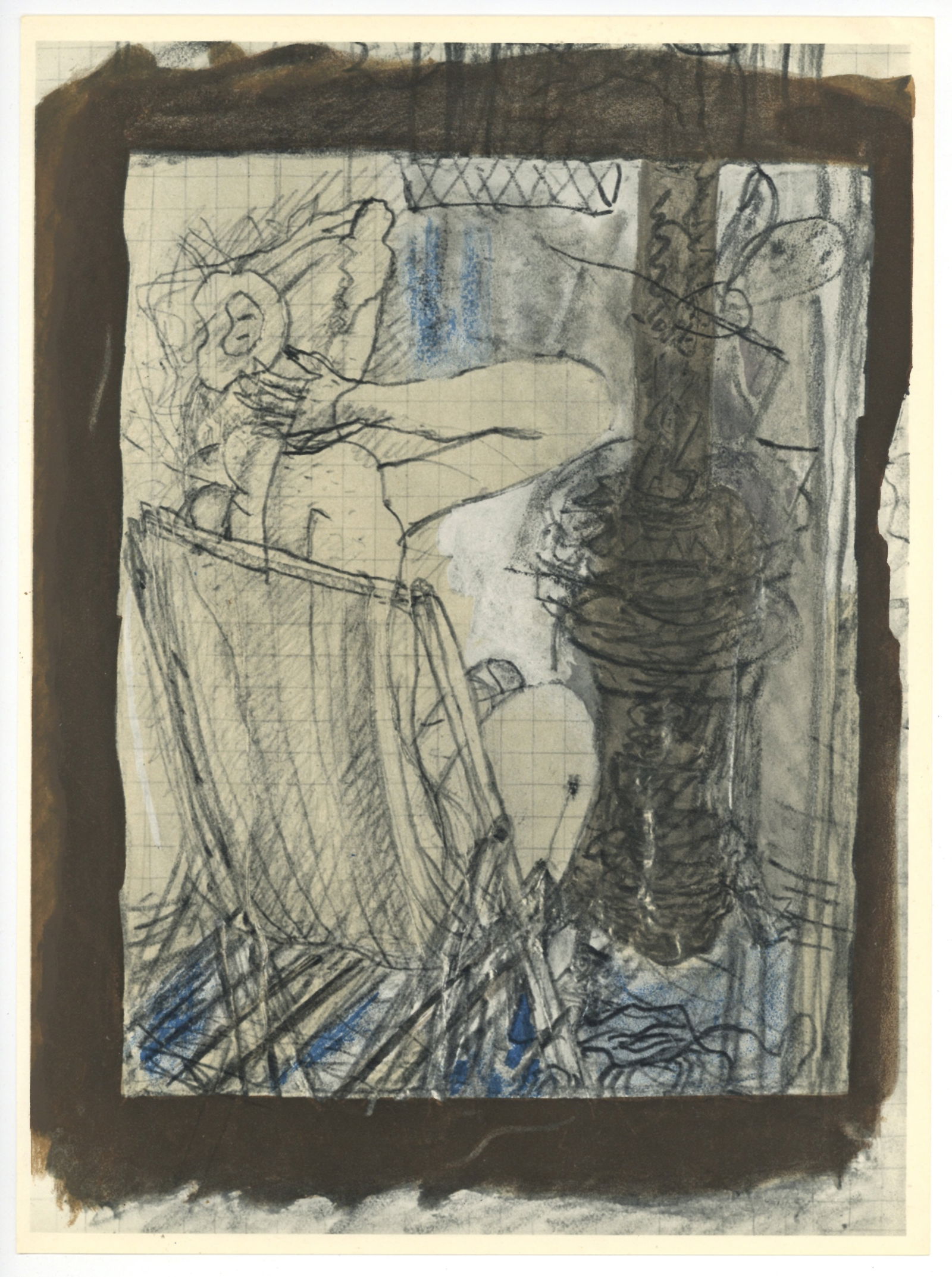 Georges Braque "Carnet Intimes" 1955: Title: Georges Braque "Carnet Intimes" 1955 Description: Medium: offset lithograph (after the watercolor sketch). Printed in 1955 by Draeger Freres, this composition is from George Braque's Intimate S