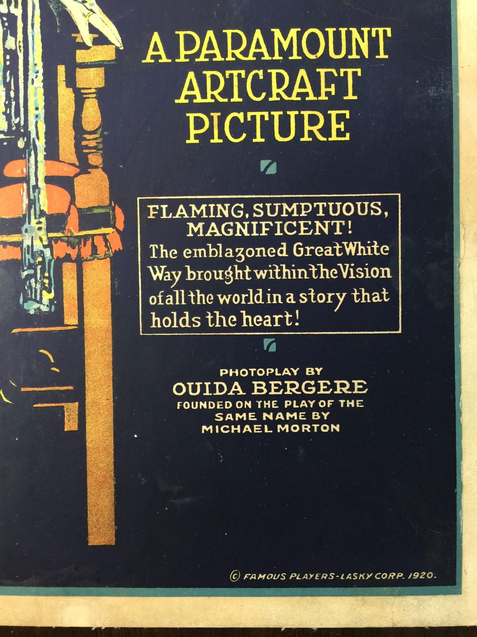 On With The Dance - Mae Murray (1920) US Window Card Movie Poster LB: On With The Dance - Mae Murray (1920) US Window Card Movie Poster LB, Please refer to the attached photos to determine the condition of this original vintage item. Note: LB means Linen Backed. Ready f