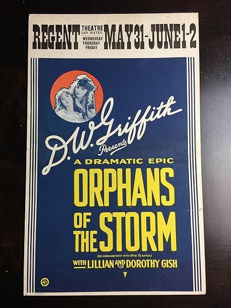 Orphans Of The Storm (1921) US Window Card Movie Poster: Orphans Of The Storm (1921) US Window Card Movie Poster, Please refer to the attached photos to determine the condition of this original vintage item. Note: LB means Linen Backed. Ready for you to fra