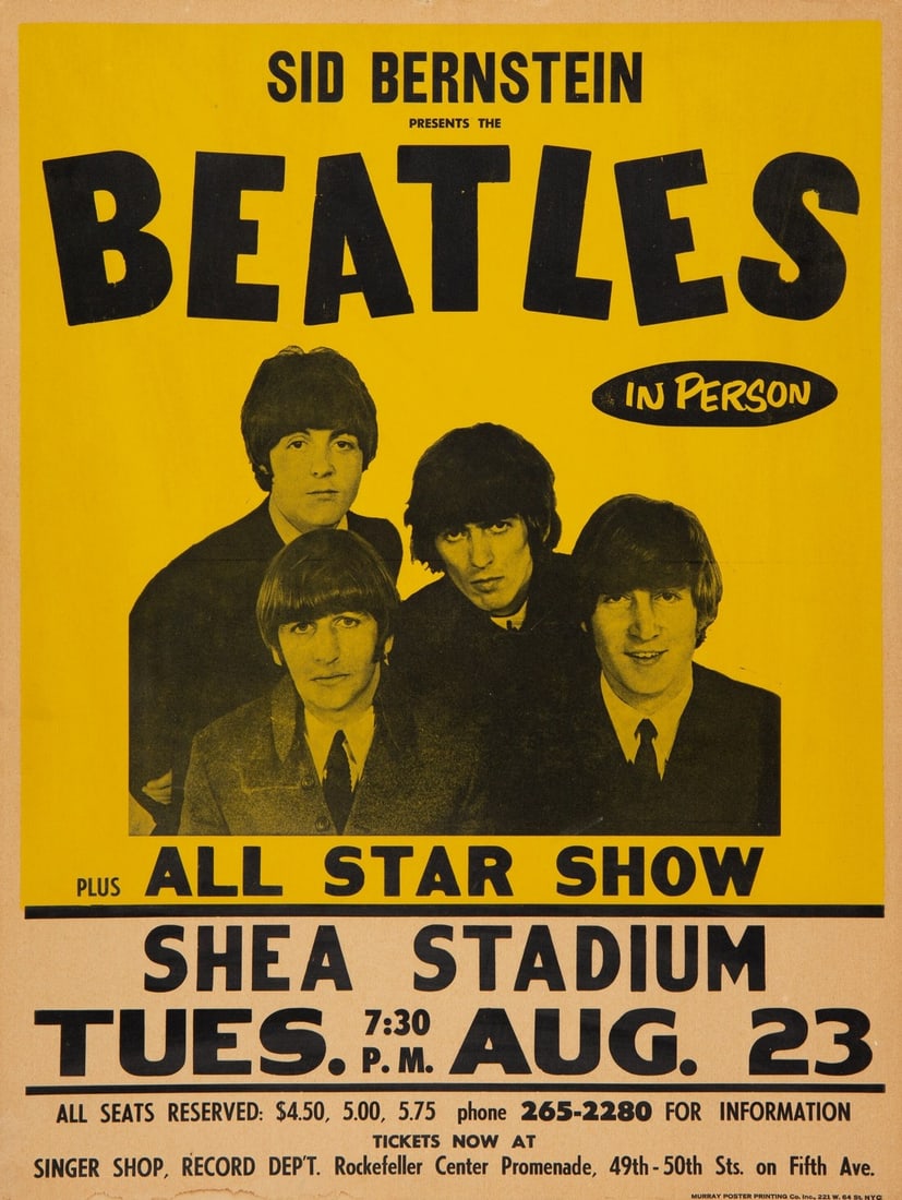 The Beatles NY Concert Poster (1 of 1)
