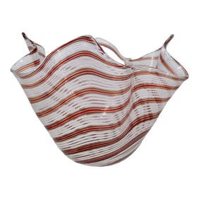Murano Handkerchief Vase Circa 70s