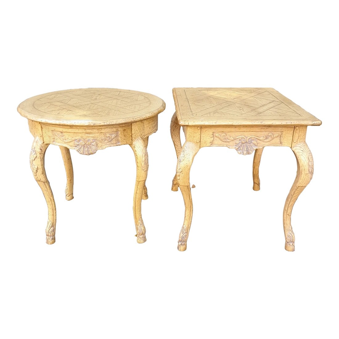 1980s Set of Two Baker Furniture Company French Side Tables (1 of 9)